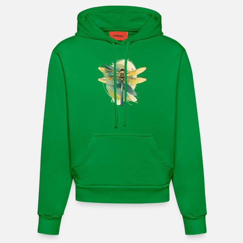 Libellules Libellule - Sweat à capuche bio ajusté fabriqué en UE - City Green