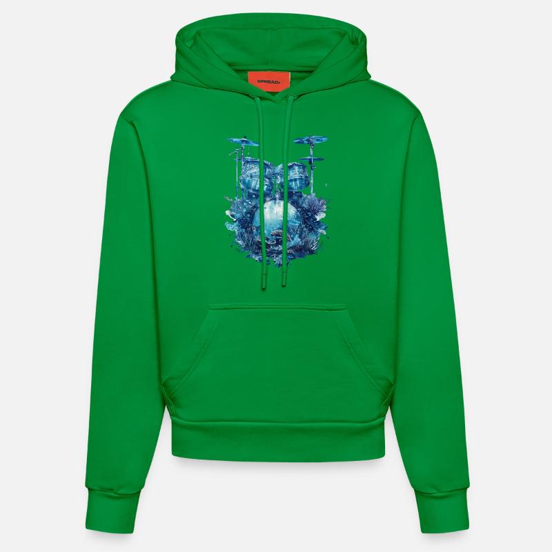 Fûts de poisson - Sweat à capuche bio ajusté fabriqué en UE - City Green