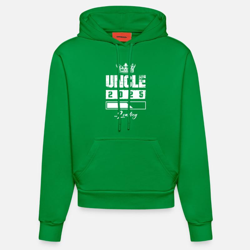 Uncle 2025 Loading - Organic Fitted Hoodie Made in EU - City Green