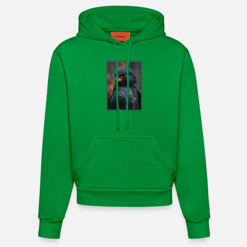 Faucon Faucon - Sweat à capuche bio ajusté fabriqué en UE - City Green