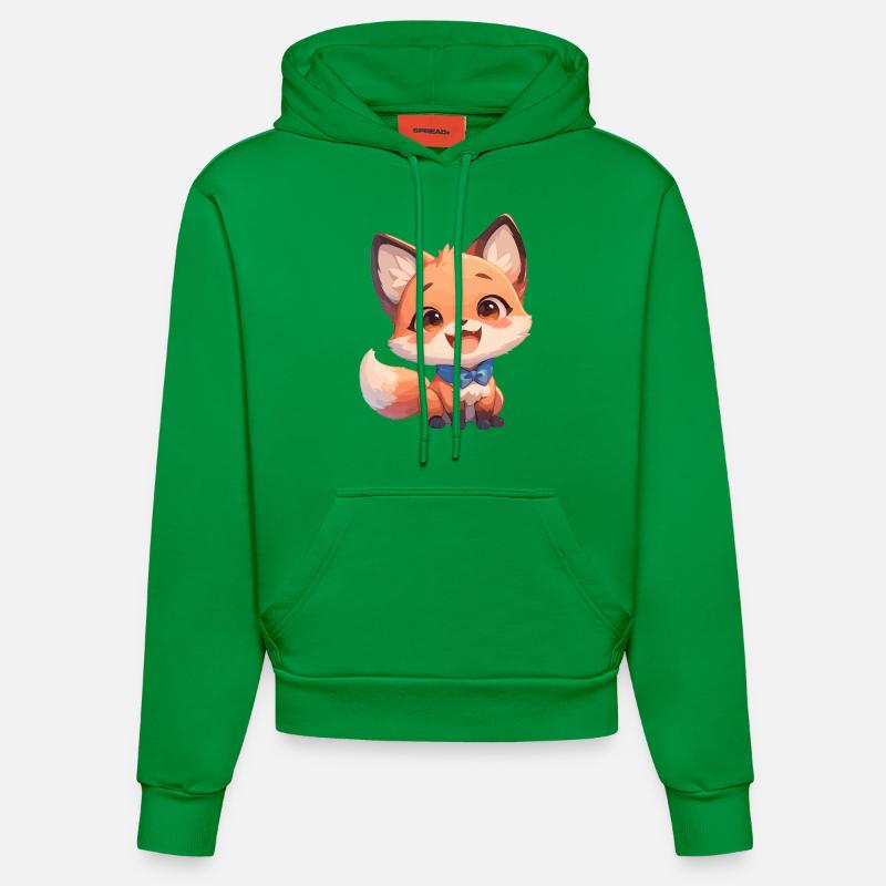 Renards Renard - Sweat à capuche bio ajusté fabriqué en UE - City Green