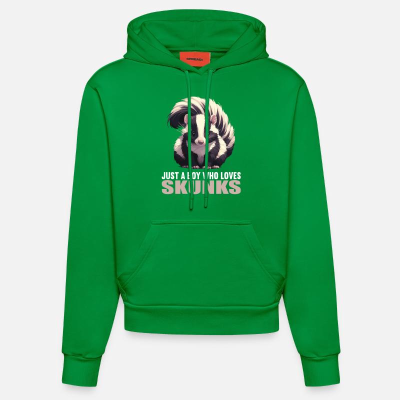 Mouffettes Mouffette - Sweat à capuche bio ajusté fabriqué en UE - City Green