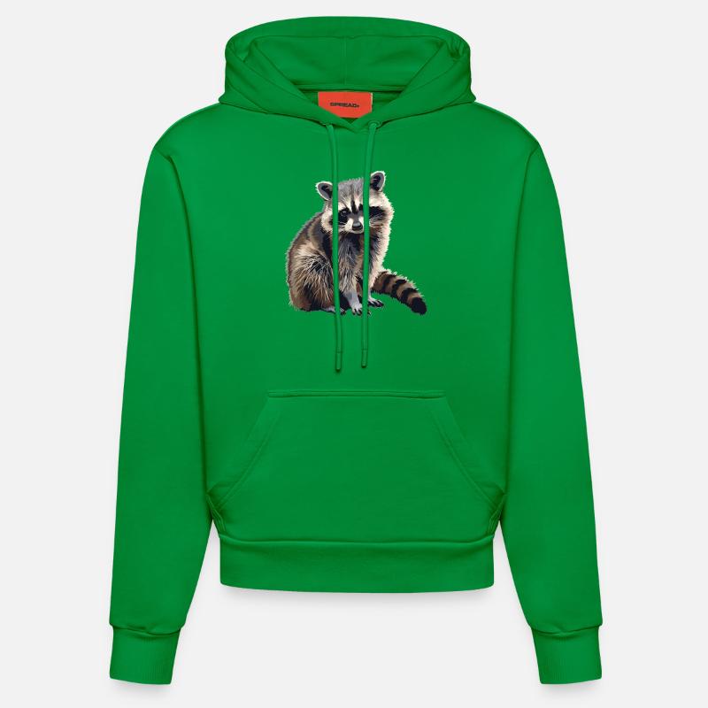 Ratons laveurs Raton laveur - Sweat à capuche bio ajusté fabriqué en UE - City Green