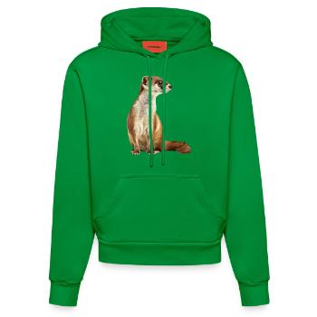 Wiesel - Organic Fitted Hoodie Made in EU - City Green - Vorne