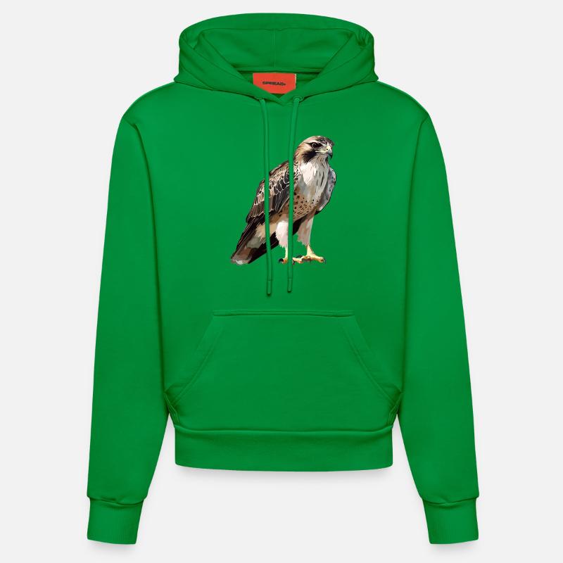 Faucon Faucon - Sweat à capuche bio ajusté fabriqué en UE - City Green