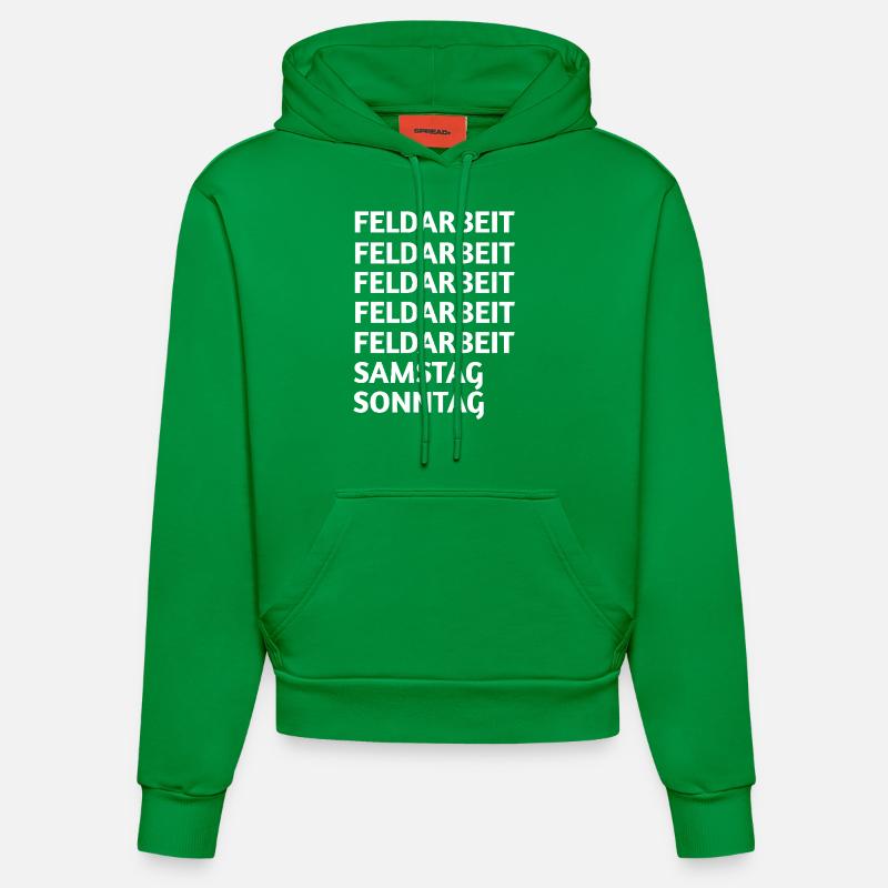 Travail sur le terrain - Sweat à capuche bio ajusté fabriqué en UE - City Green