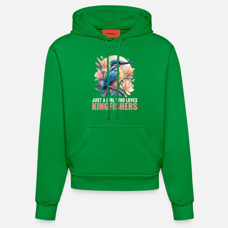 Martin-pêcheur Martin-pêcheur - Sweat à capuche bio ajusté fabriqué en UE - City Green