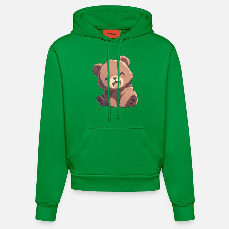 Ours Kodiak Ours Kodiak - Sweat à capuche bio ajusté fabriqué en UE - City Green