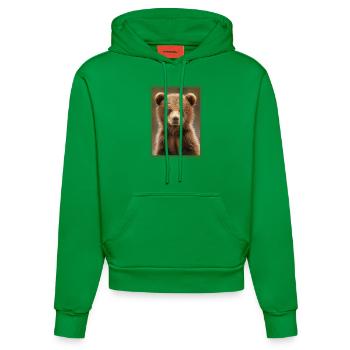 Ours Kodiak Ours Kodiak - Sweat à capuche bio ajusté fabriqué en UE - City Green - Devant