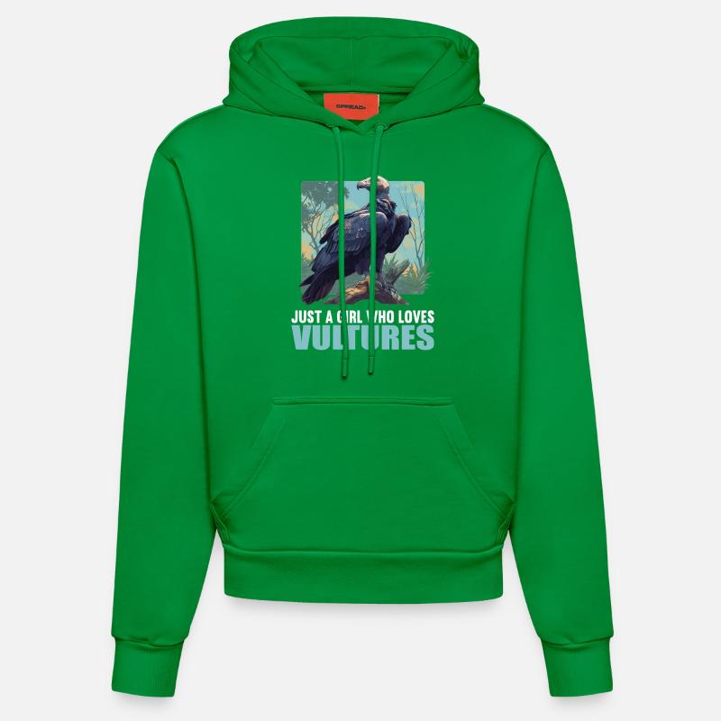 Vulture Geier - Sweat à capuche bio ajusté fabriqué en UE - City Green