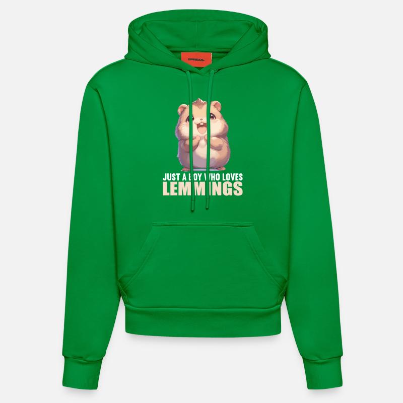 Lemmings Lemming - Sweat à capuche bio ajusté fabriqué en UE - City Green