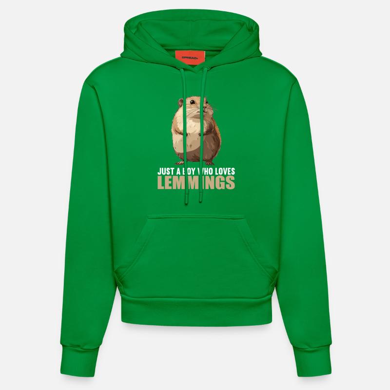 Lemmings Lemming - Sweat à capuche bio ajusté fabriqué en UE - City Green