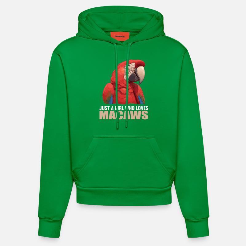 L’ère de l’ara - Sweat à capuche bio ajusté fabriqué en UE - City Green