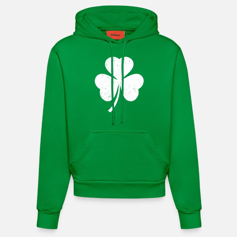 Trèfle blanc - Sweat à capuche bio ajusté fabriqué en UE - City Green