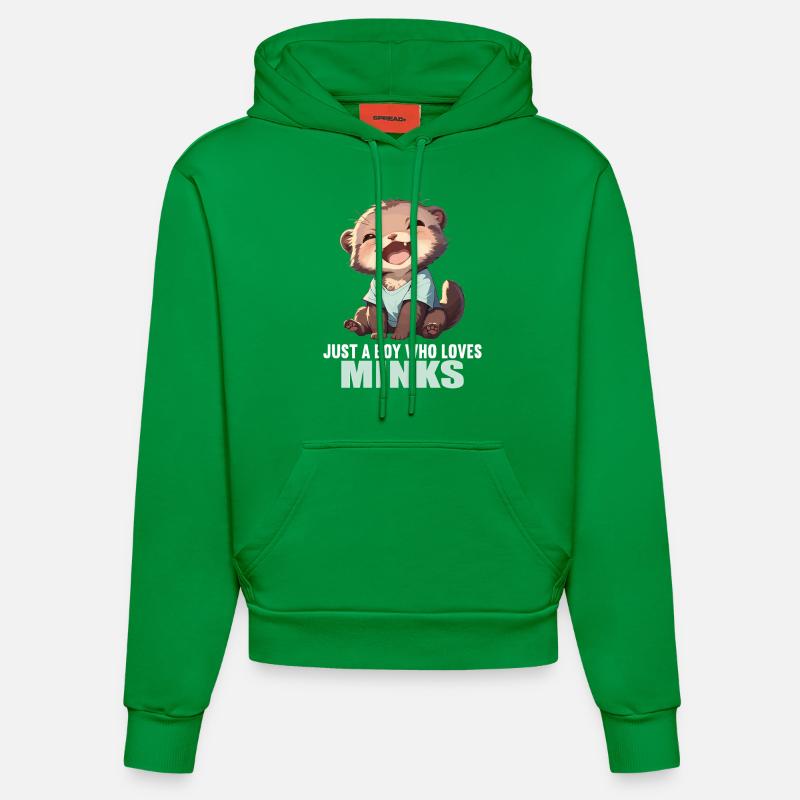 Vison Vison - Sweat à capuche bio ajusté fabriqué en UE - City Green