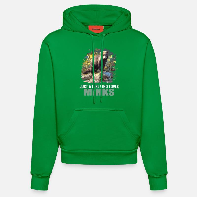 Vison Vison - Sweat à capuche bio ajusté fabriqué en UE - City Green