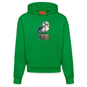 Spottdrosseln Spottdrossel - Organic Fitted Hoodie Made in EU - City Green - Vorne