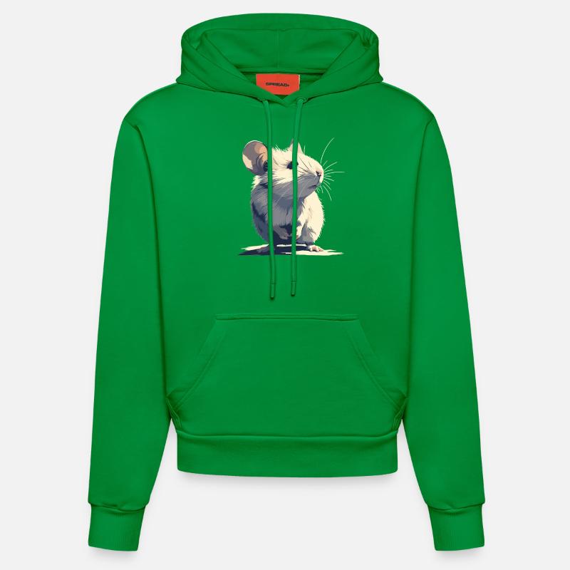 Souris Souris - Sweat à capuche bio ajusté fabriqué en UE - City Green