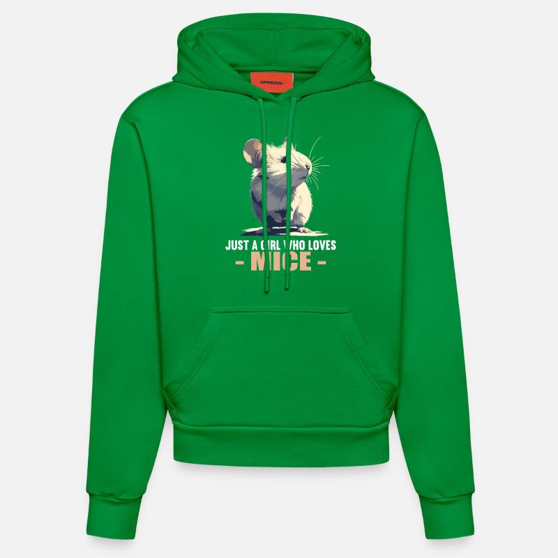 Souris Souris - Sweat à capuche bio ajusté fabriqué en UE - City Green