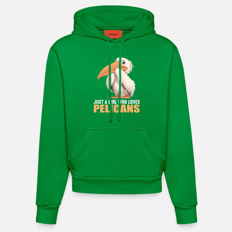 Pélicans Pélican - Sweat à capuche bio ajusté fabriqué en UE - City Green