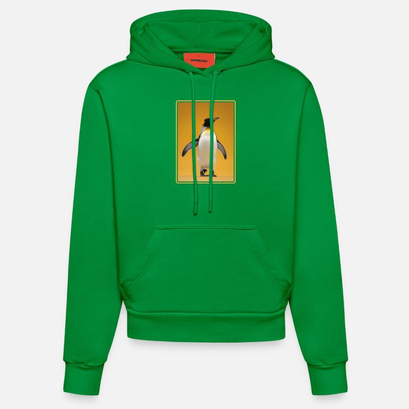 Pingouins Pingouin - Sweat à capuche bio ajusté fabriqué en UE - City Green