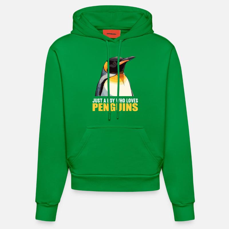 Pingouins Pingouin - Sweat à capuche bio ajusté fabriqué en UE - City Green