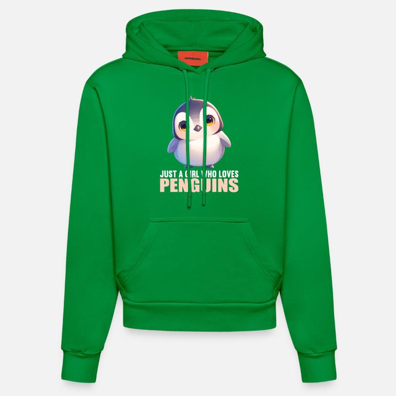 Pingouins Pingouin - Sweat à capuche bio ajusté fabriqué en UE - City Green