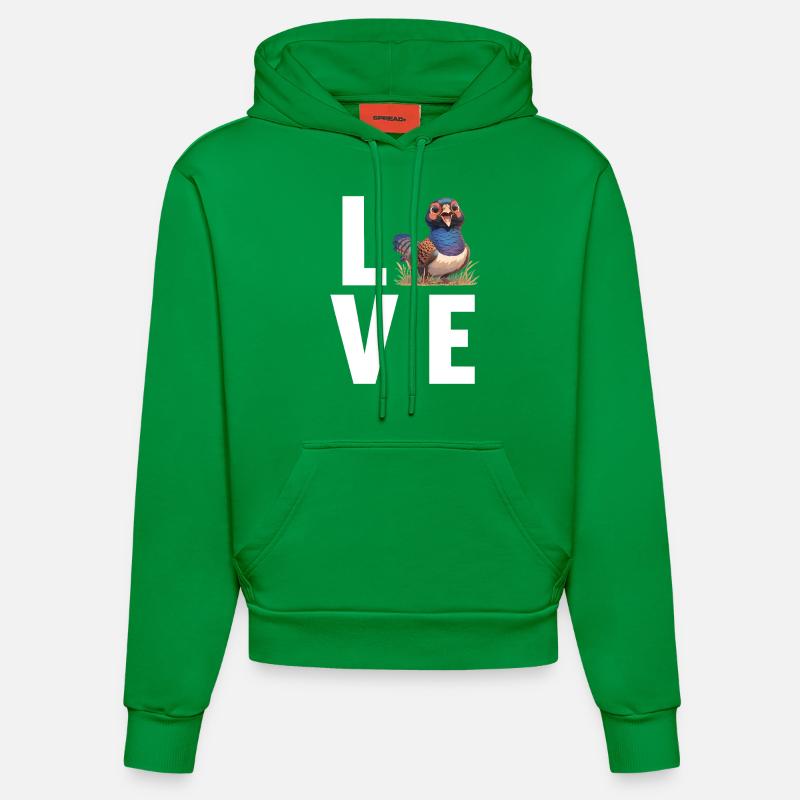 Faisans Faisan - Sweat à capuche bio ajusté fabriqué en UE - City Green