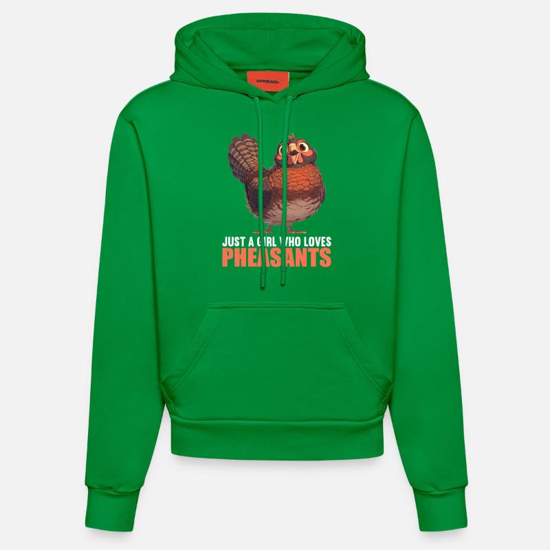Faisans Faisan - Sweat à capuche bio ajusté fabriqué en UE - City Green