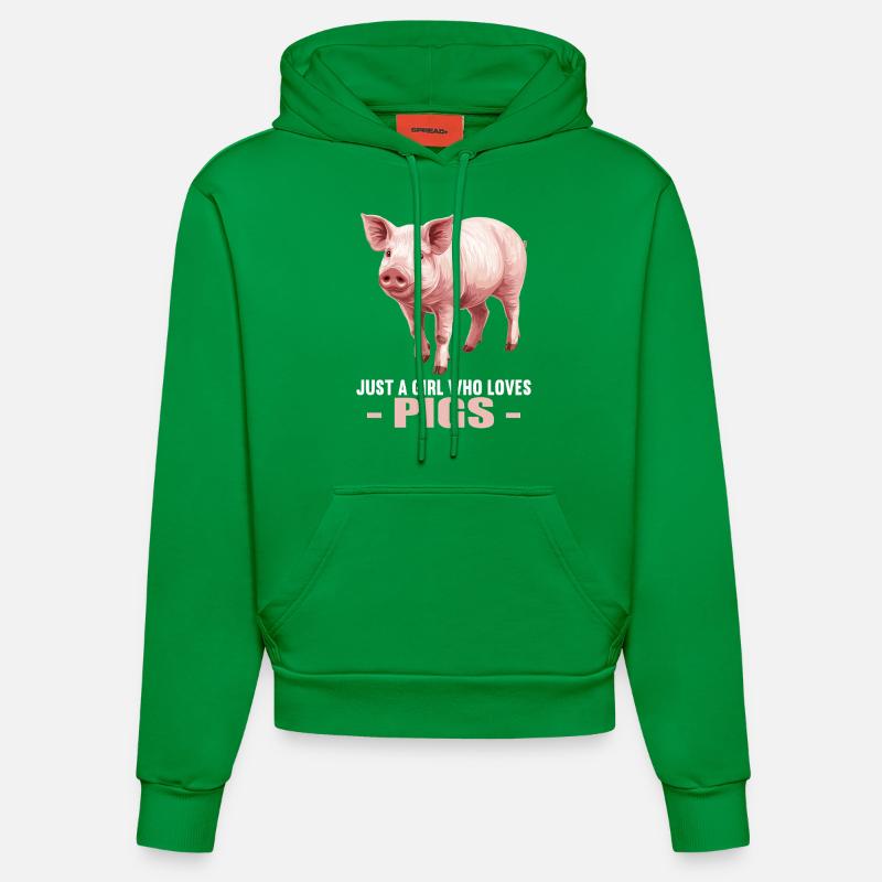 Cochon Cochon - Sweat à capuche bio ajusté fabriqué en UE - City Green