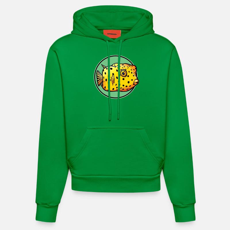 Poisson-coffre Poisson-coffre - Sweat à capuche bio ajusté fabriqué en UE - City Green