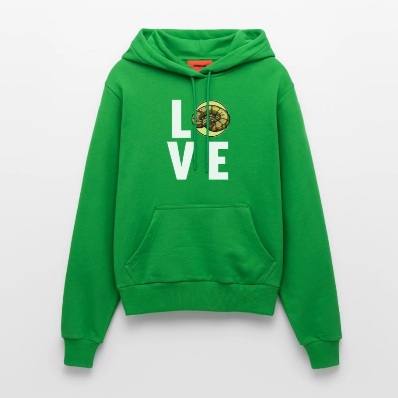 Ball Python King Python King Python Organic Fitted Hoodie Made in EU