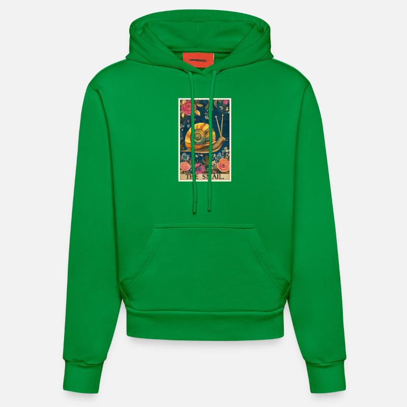 Escargots Escargot - Sweat à capuche bio ajusté fabriqué en UE - City Green