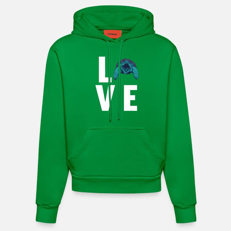 Snapping Turtles Snapping Turtle - Organic Fitted Hoodie Made in EU - City Green