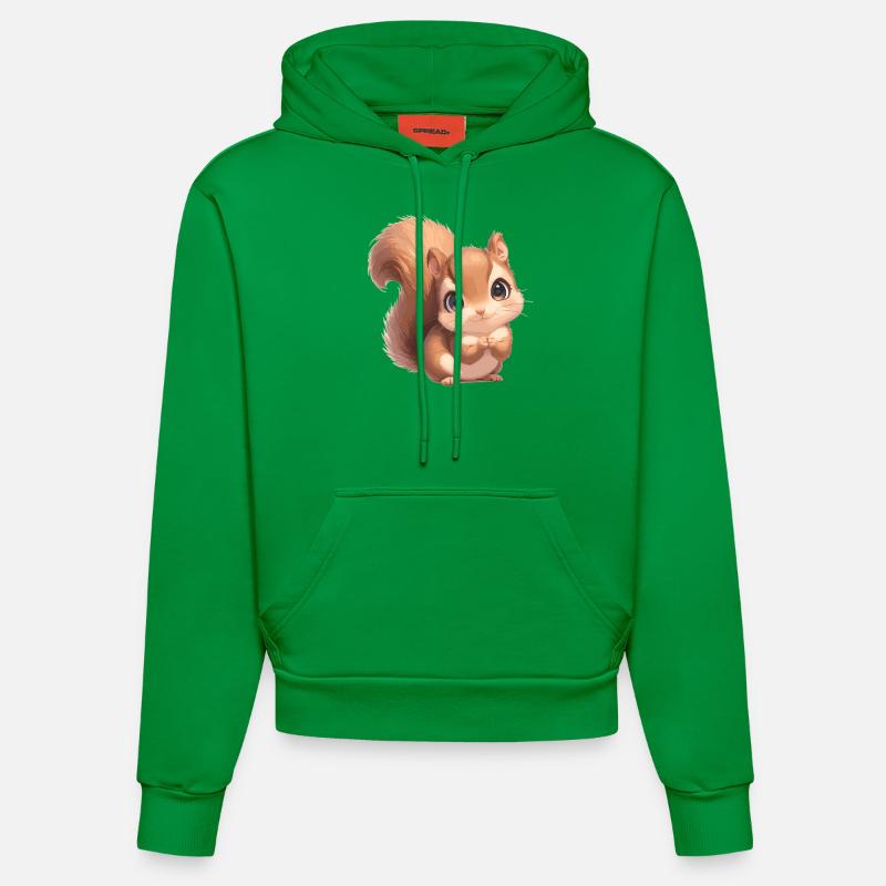 Écureuil - Sweat à capuche bio ajusté fabriqué en UE - City Green