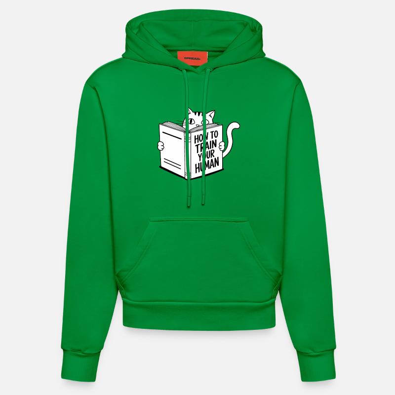 Drôle de chat - Sweat à capuche bio ajusté fabriqué en UE - City Green