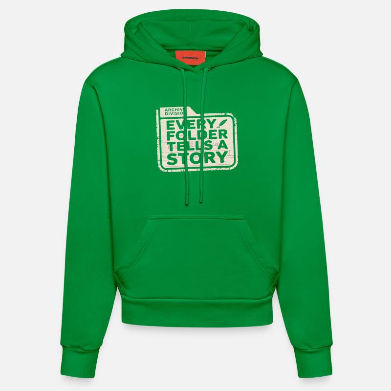 Chaque dossier raconte une histoire - Sweat à capuche bio ajusté fabriqué en UE - City Green