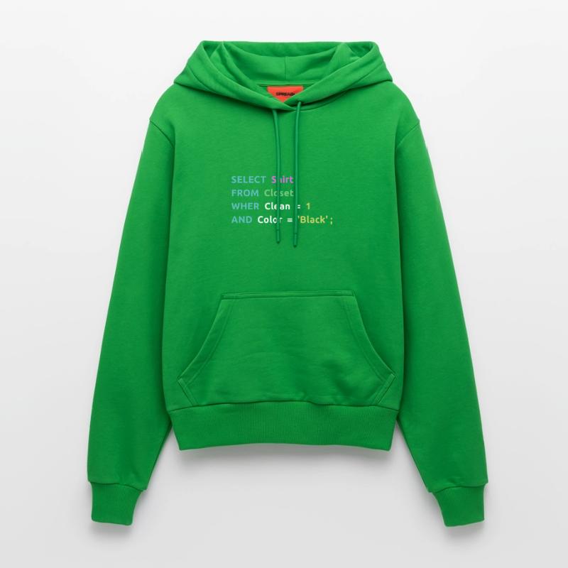 Nerd Computer Computerarbeit Coder Geschenkidee Organic Fitted Hoodie Made in EU
