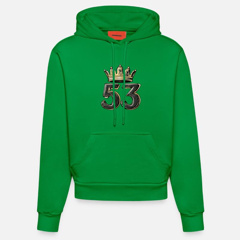 Couronne à 53 chiffres - Sweat à capuche bio ajusté fabriqué en UE - City Green