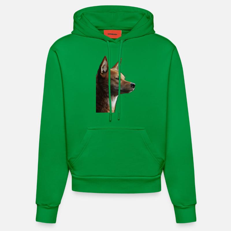 Dingo - Sweat à capuche bio ajusté fabriqué en UE - City Green