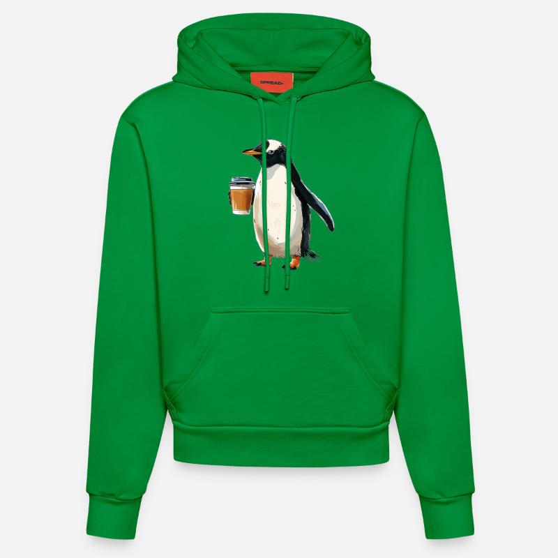 Pingouin - Sweat à capuche bio ajusté fabriqué en UE - City Green