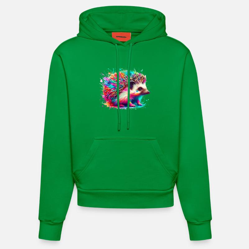 Hérisson - Sweat à capuche bio ajusté fabriqué en UE - City Green