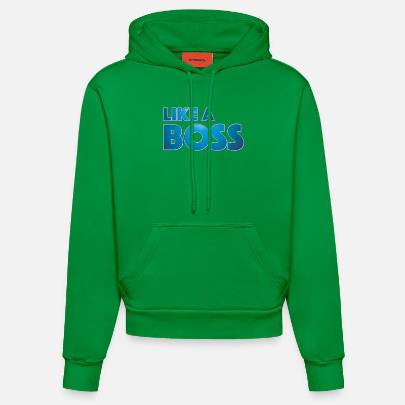 Like a Boss - Sweat à capuche bio ajusté fabriqué en UE - City Green