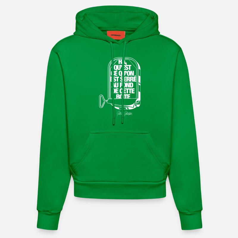 Les Sardines - Sweat à capuche bio ajusté fabriqué en UE - City Green