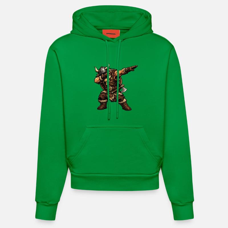 Dab des Vikings - Sweat à capuche bio ajusté fabriqué en UE - City Green
