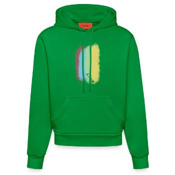 Maler - Organic Fitted Hoodie Made in EU - City Green - Vorne