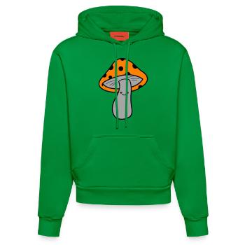 Pilz Champignon - Sweat à capuche bio ajusté fabriqué en UE - City Green - Devant