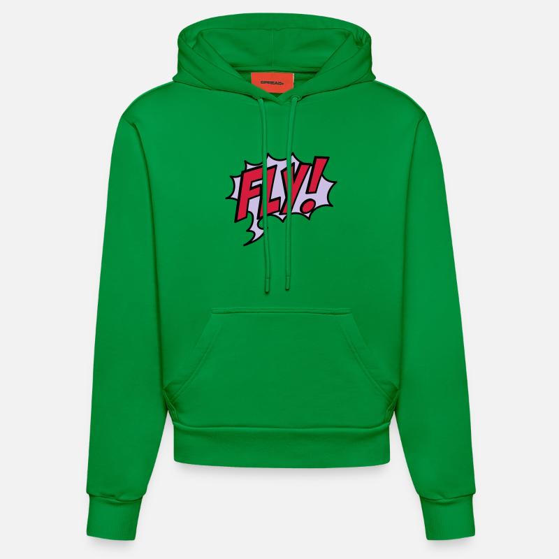 2541614 15932863 fly - Sweat à capuche bio ajusté fabriqué en UE - City Green