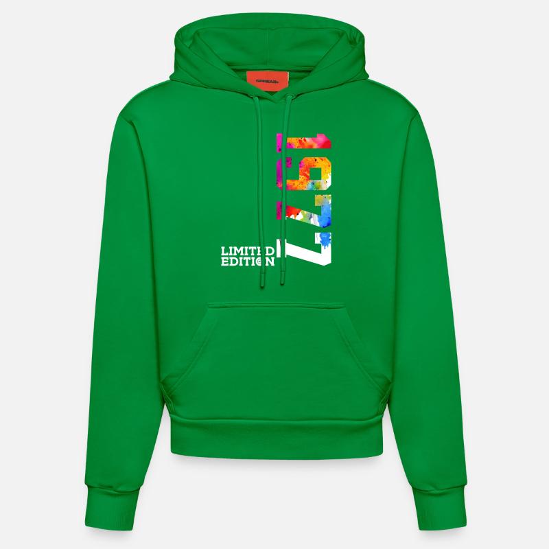 49E ANNIVERSAIRE ÉDITION LIMITÉE 1977 - Sweat à capuche bio ajusté fabriqué en UE - City Green