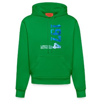 52E ANNIVERSAIRE ÉDITION LIMITÉE 1974 - Sweat à capuche bio ajusté fabriqué en UE - City Green - Devant